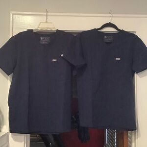 Figs Men's Deep Blue Short Sleeve Tee